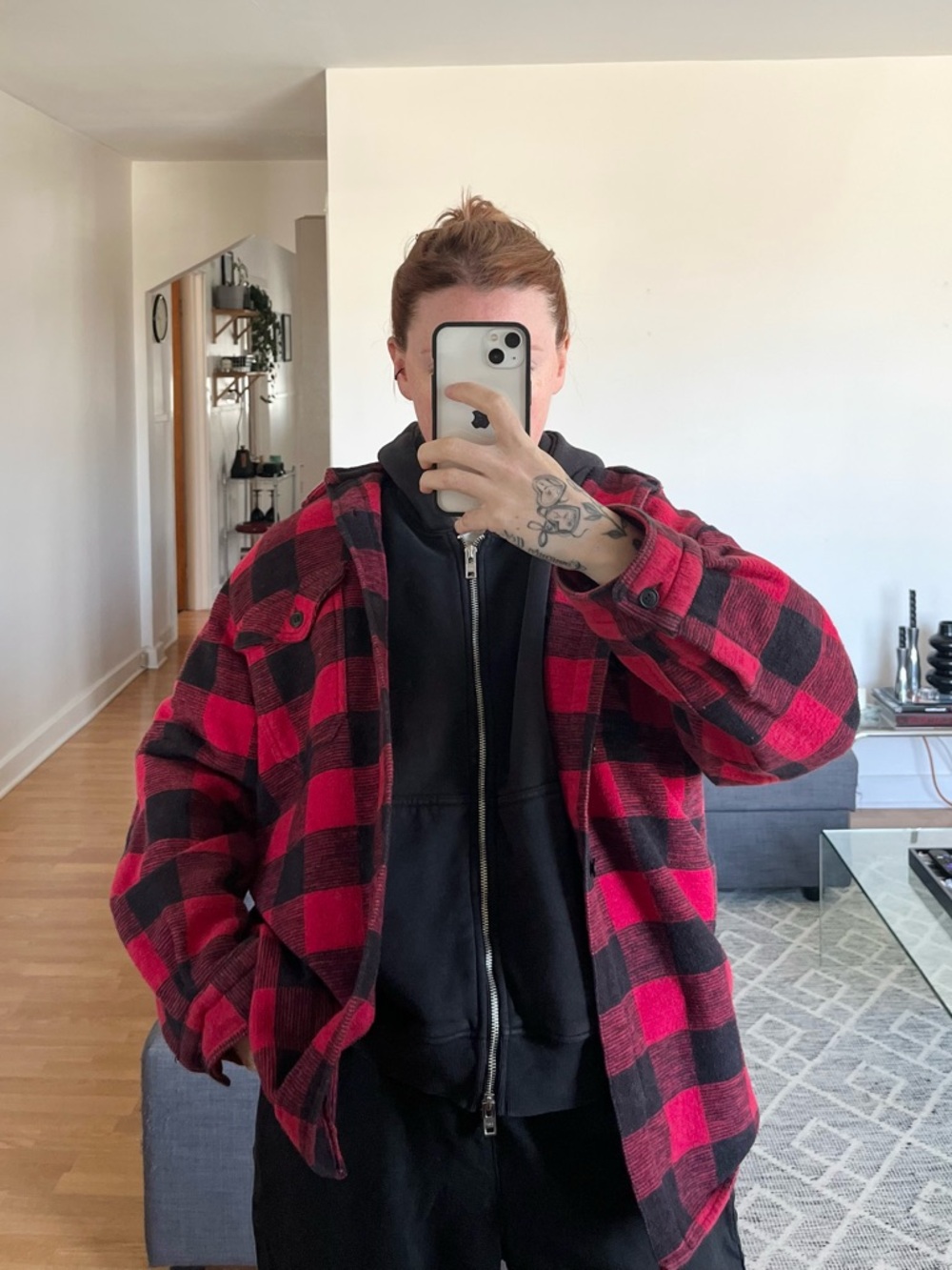 vintage plaid shacket